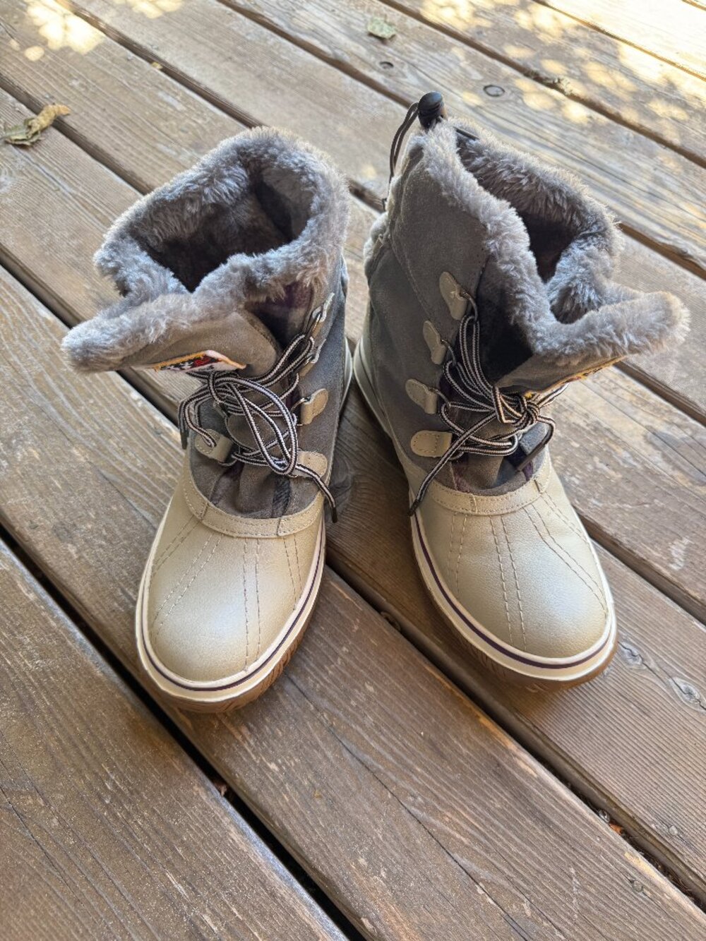 Pajar Canada Cozy Gray Waterproof Boots - Women's Size 10 / EU 41